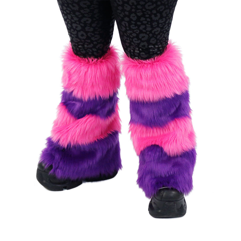 Striped Cheshire Leg Warmers - Pawstar Pawstar Leg Warmers Cheshire, cosplay, costume, furry, Legs, ship-15