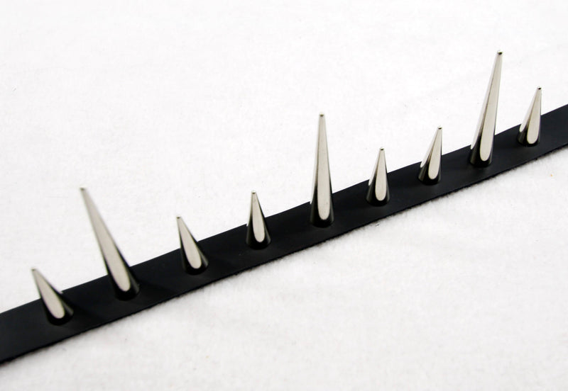 Long Spiked Collar - Pawstar Pawstar Leather Collar collar, cosplay, costume, furry, goth, leather, ship-15, ship-15day