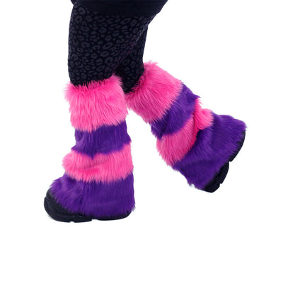 Striped Cheshire Leg Warmers - Pawstar Pawstar Leg Warmers Cheshire, cosplay, costume, furry, Legs, ship-15