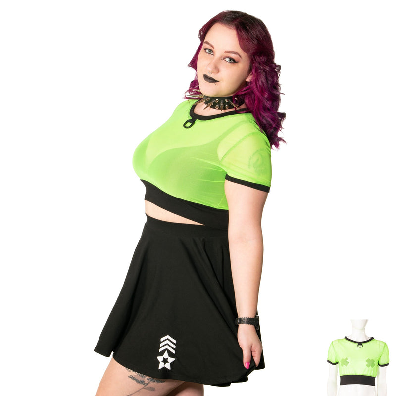 Pure Sheer Crop Shirt - Pawstar dsfusion crop top cyber, festival, rave, ship-15, ship-30day, tops
