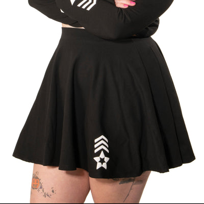 S.I. Flare Skirt DSFusion Dark Star Fusion Pawstar goth pastel kawaii lolita harajuku fashion cybergoth punk cyberpunk rave raver festival dog fashion for furry furries