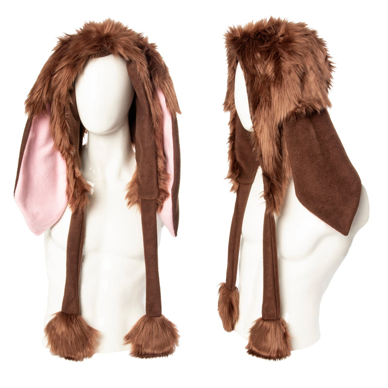 Bunny Nybble Puffet Hood - Pawstar Pawstar Hoods bunny, cosplay, costume, furry, hat, ship-15, ship-15day
