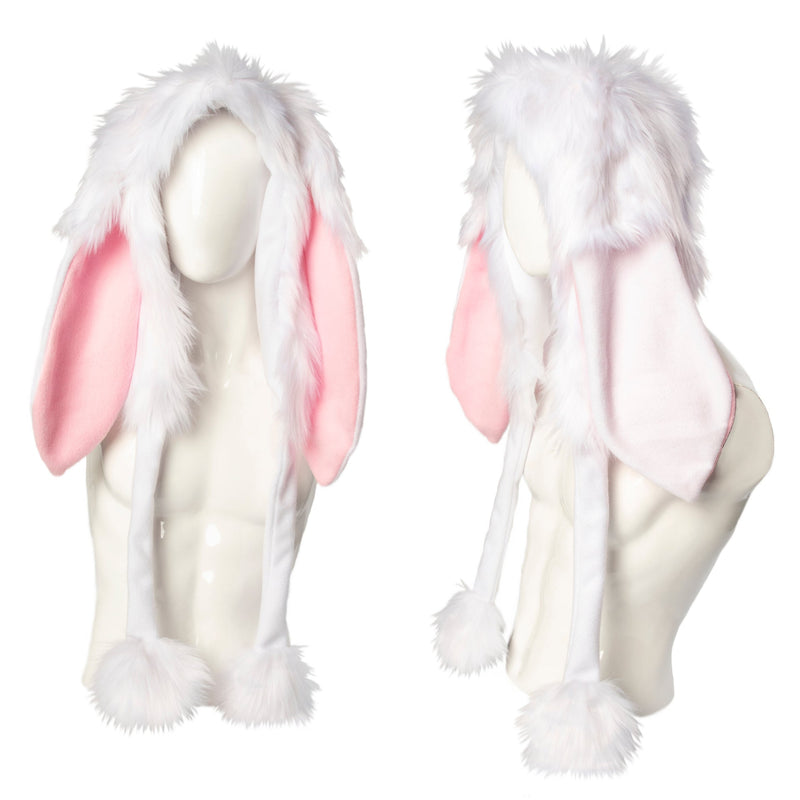 Bunny Nybble Puffet Hood - Pawstar Pawstar Hoods bunny, cosplay, costume, furry, hat, ship-15, ship-15day