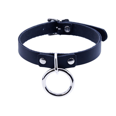 Basic Ring Collar - Pawstar Pawstar Leather Collar collar, cosplay, costume, furry, leather, ship-15, ship-15day