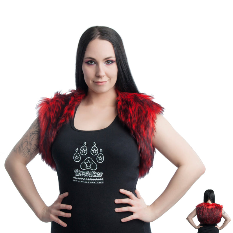 Wild Wolf Fur Vest - Pawstar Pawstar Vest cosplay, costume, furry, ship-15, ship-30day, vest