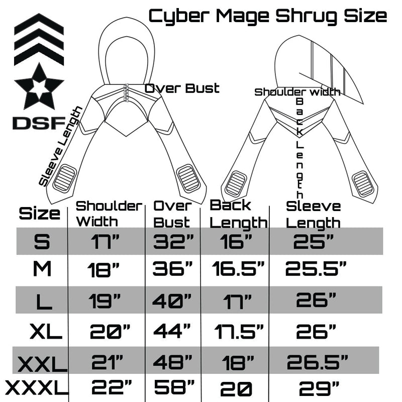 Cyber Mage Crop Shrug DSFusion Dark Star Fusion Pawstar goth pastel kawaii lolita harajuku fashion cybergoth punk cyberpunk rave raver festival dog fashion for furry furries witch witchy