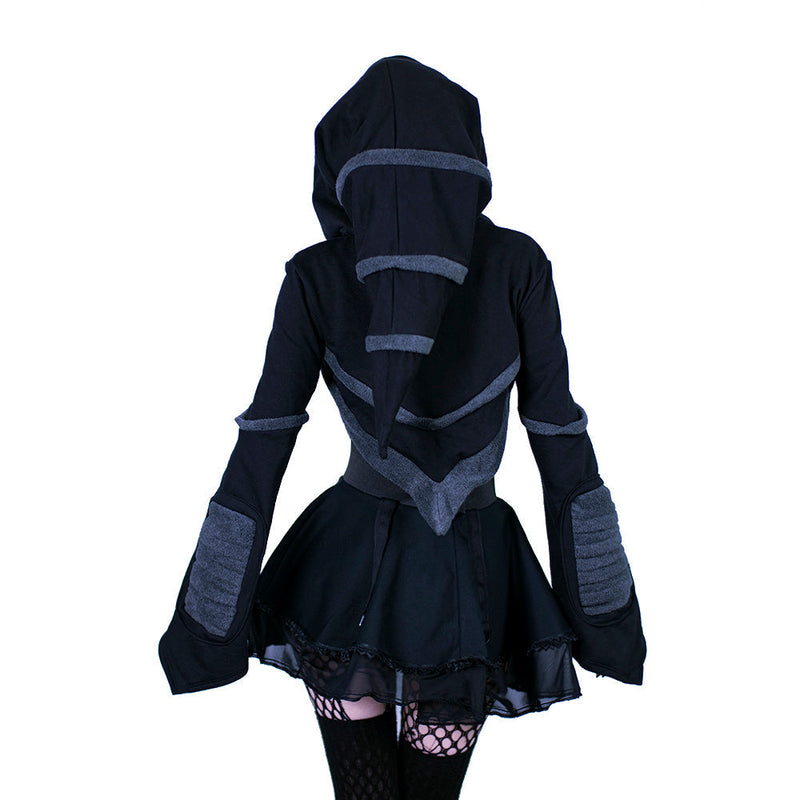 Cyber Mage Crop Shrug DSFusion Dark Star Fusion Pawstar goth pastel kawaii lolita harajuku fashion cybergoth punk cyberpunk rave raver festival dog fashion for furry furries witch witchy