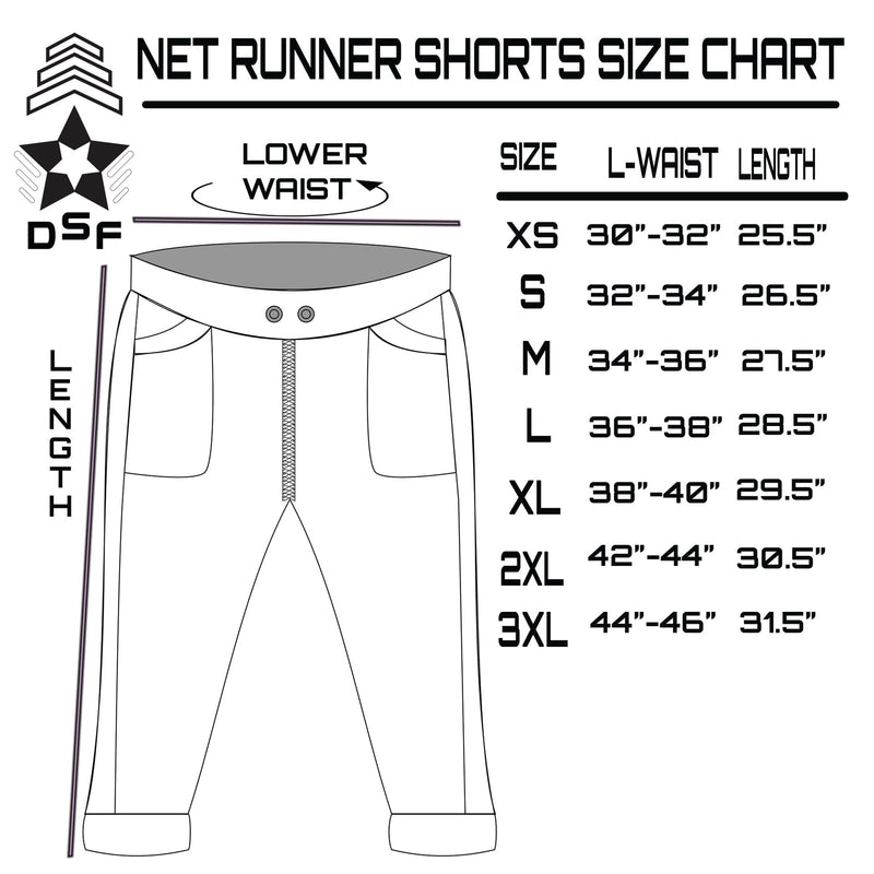 DSFusion Dark Star Fusion Pawstar goth pastel kawaii lolita harajuku fashion cybergoth punk cyberpunk rave raver festival dog fashion for furry furries VectorNet Runner Shorts