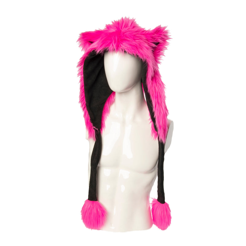 Fluffy Mew Puffet Hood - Pawstar Pawstar Hoods cat, cosplay, costume, Feline, furry, hat, ship-15, ship-15day