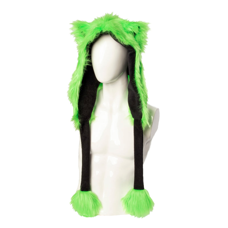 Fluffy Mew Puffet Hood - Pawstar Pawstar Hoods cat, cosplay, costume, Feline, furry, hat, ship-15, ship-15day