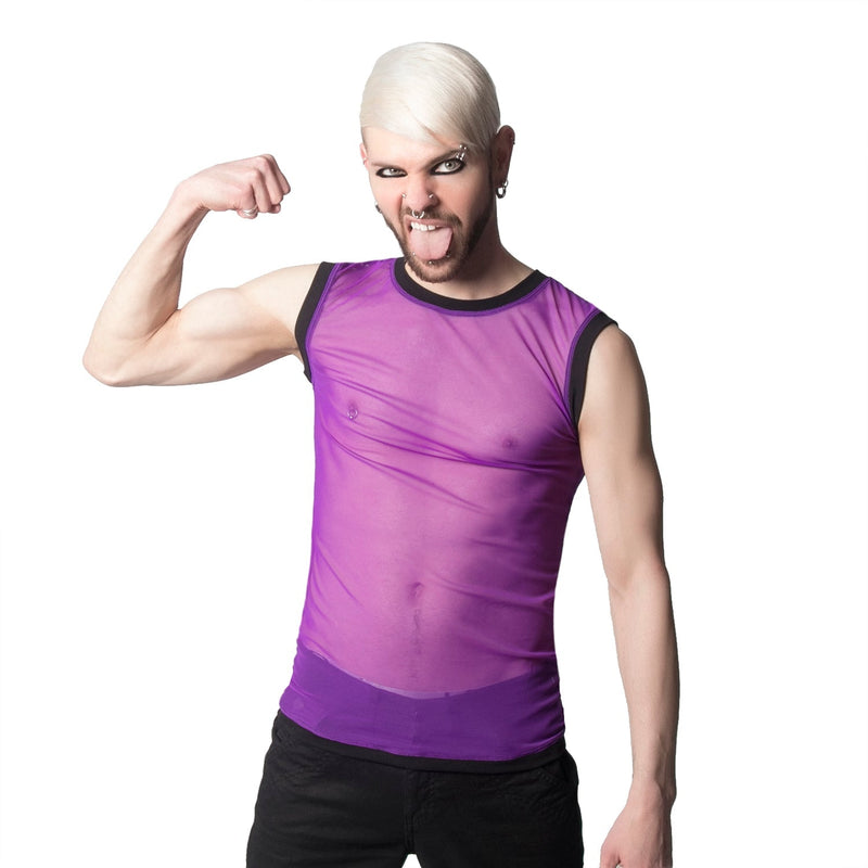 Pure Sheer Tank - Pawstar dsfusion Shirts & Tops cyber, festival, rave, ship-15, ship-30day, tops