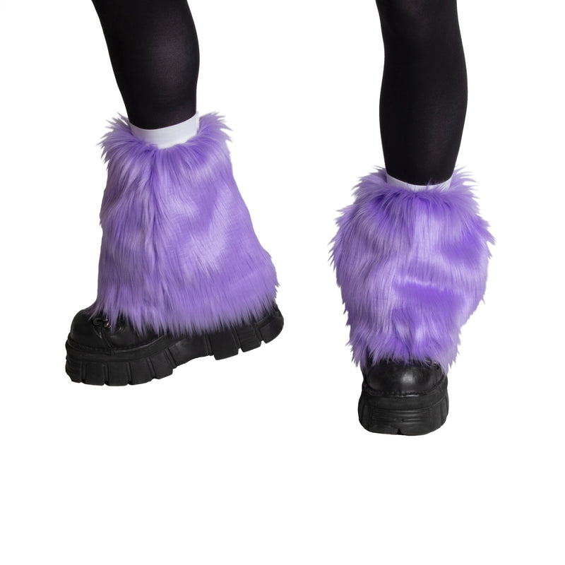 lilac lavender pastel Pony Puff Leg Warmer - Monster Fur - Pawstar Pawstar Pony Puffs  cosplay, costume, furry, Legs, rave, raver