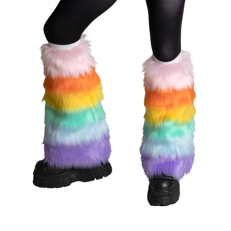 Rainbow Stripe Leg Warmers - Pawstar Pawstar Leg Warmers cosplay, costume, furry, Legs, pride, ship-15