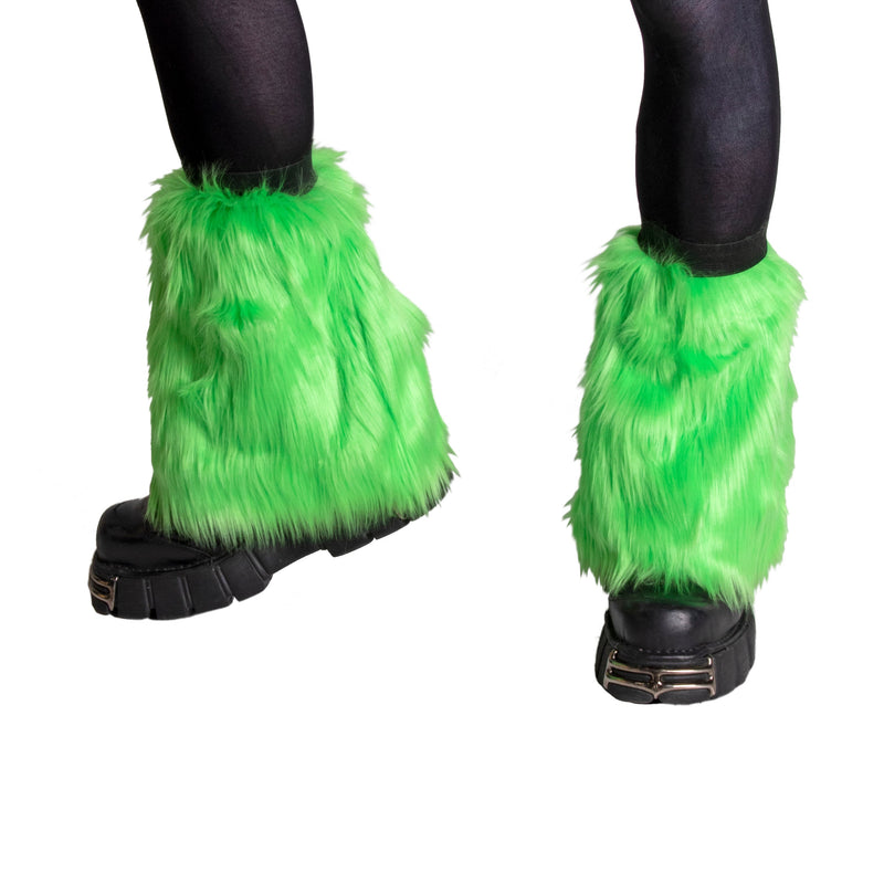 lime green Pony Puff Leg Warmer - Monster Fur - Pawstar Pawstar Pony Puffs  cosplay, costume, furry, Legs,raver