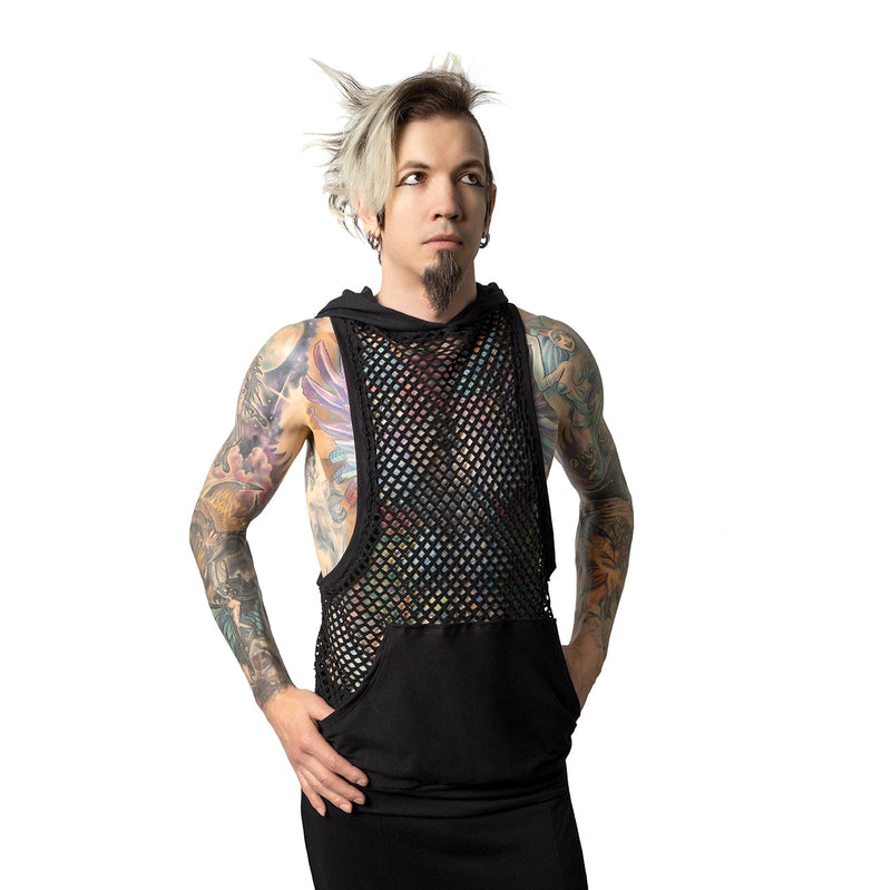 VectorNet Racer Back Hooded Tank - Pawstar dsfusion Shirts & Tops cyber, festival, rave, sale, ship-15, ship-30day, tops