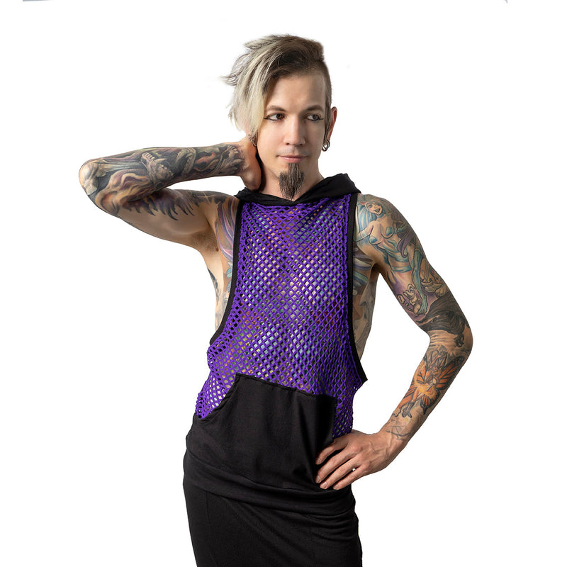 VectorNet Racer Back Hooded Tank - Pawstar dsfusion Shirts & Tops cyber, festival, rave, sale, ship-15, ship-30day, tops