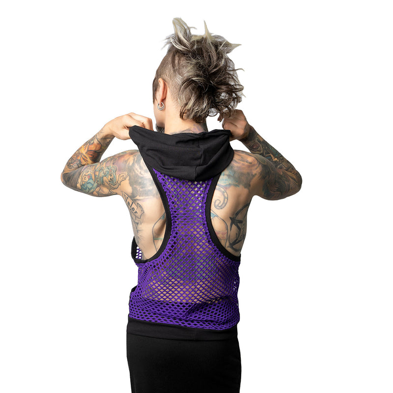 VectorNet Racer Back Hooded Tank - Pawstar dsfusion Shirts & Tops cyber, festival, rave, sale, ship-15, ship-30day, tops