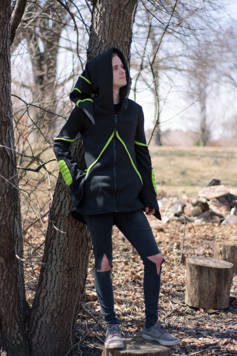 Cyber Mage Hoodie DSFusion Dark Star Fusion Pawstar goth pastel kawaii lolita harajuku fashion cybergoth punk cyberpunk rave raver festival dog fashion for furry furries
