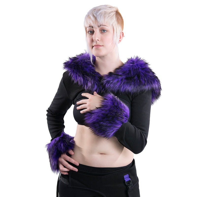 Fur Ruff Shrug - Pawstar dsfusion Tops outerwear, ship-15, ship-30day, tops