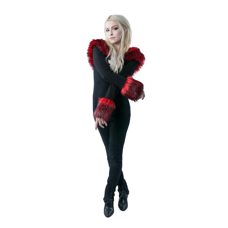 Fur Ruff Shrug - Pawstar dsfusion Tops outerwear, ship-15, ship-30day, tops