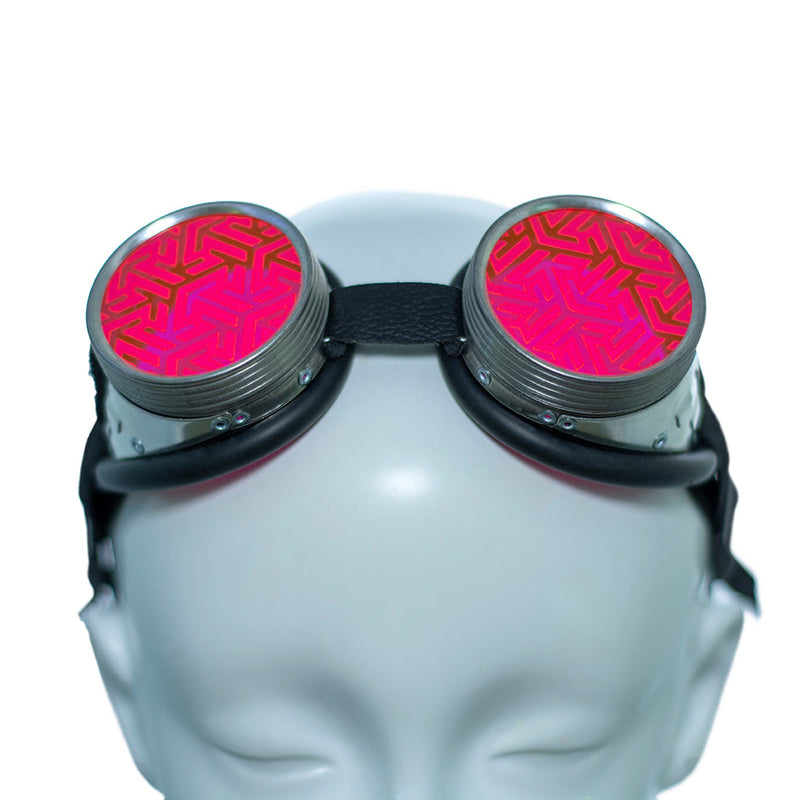 UV Etched Goggles - Pawstar dsfusion Cyber Goggles cyber, festival, rave, ship-15, ship-15day