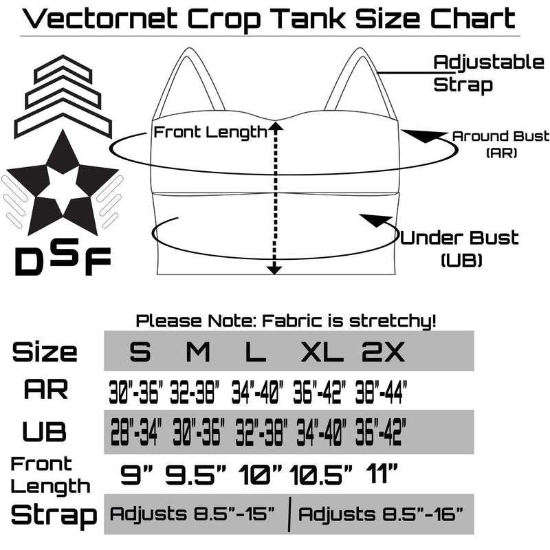 VectorNet Crop Strap Tank - Pawstar dsfusion Shirts & Tops cyber, festival, rave, sale, ship-15, ship-30day, tops