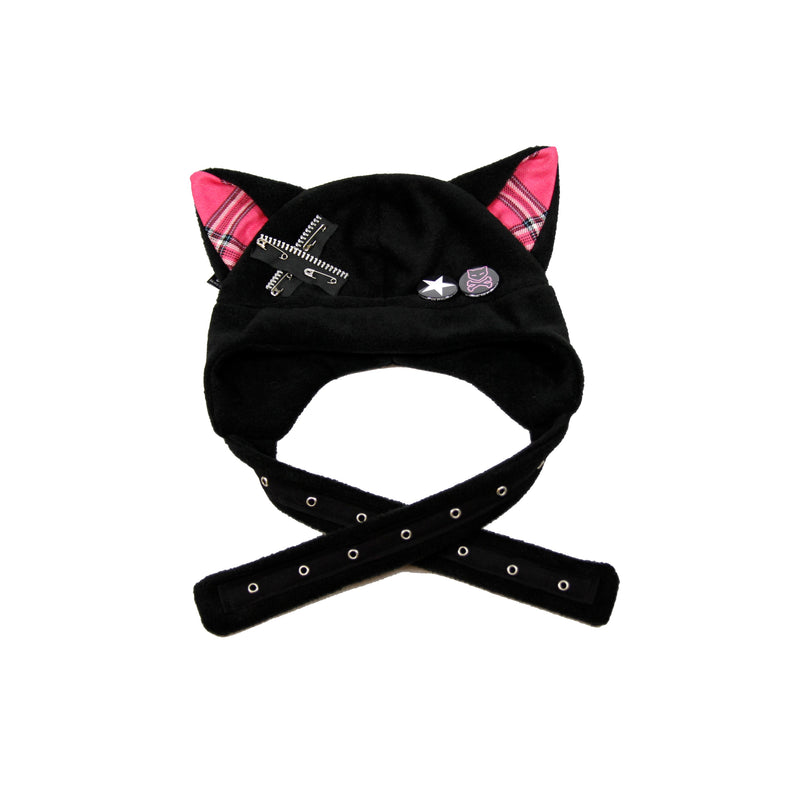gothic punk kitty cat hat