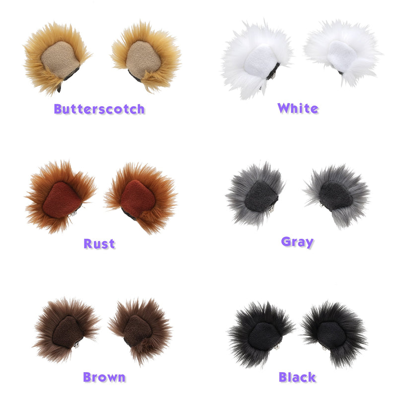Pawstar clip in hair bair ears for cosplay costume and halloween.
