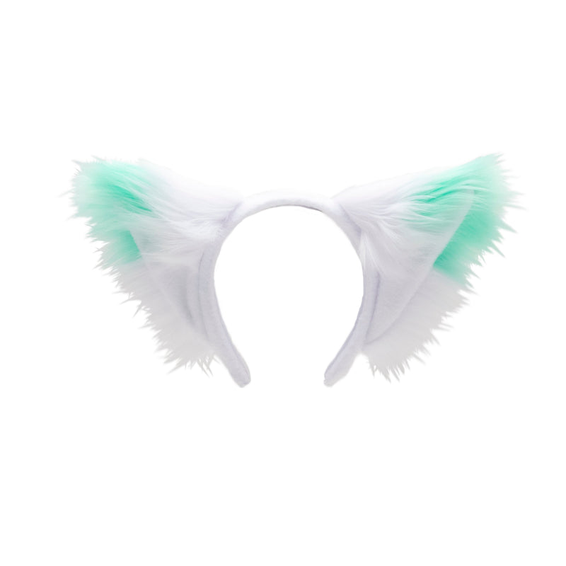 pastel mint Pawstar Yip Tip Ear furry Headband for halloween costumes, cosplay, and partial fursuit. Made in the usa
