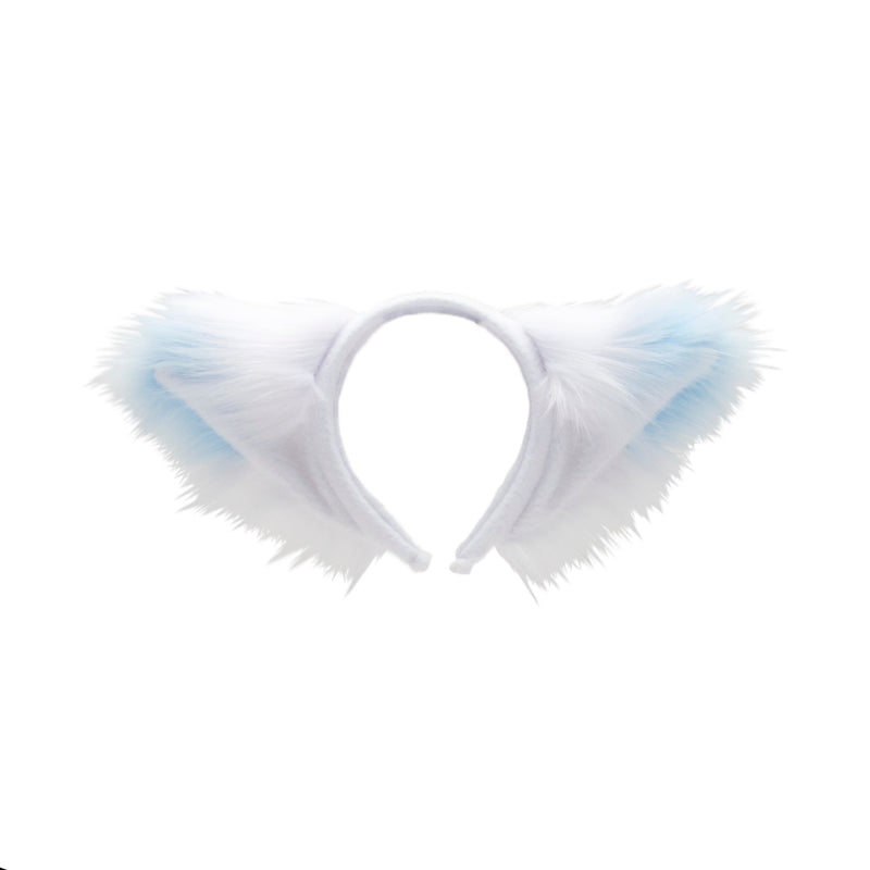 pastel light blue Pawstar Yip Tip Ear furry Headband for halloween costumes, cosplay, and partial fursuit. Made in the usa
