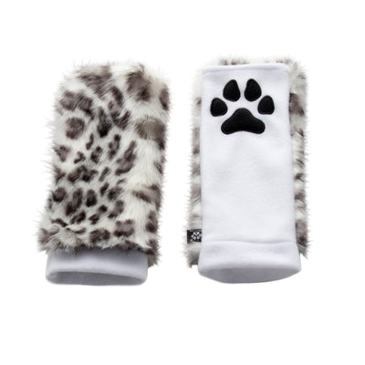 snow leopard furry costume hand paw gloves by Pawstar.