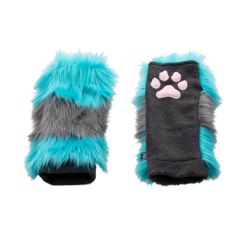 Pawstar cheshire cat paws from alice in wonderland. Great for halloween costume and furry cosplay.