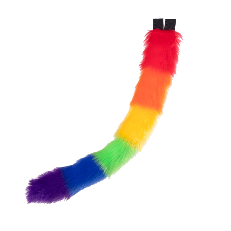 Rainbow Stripe Kitty Tail