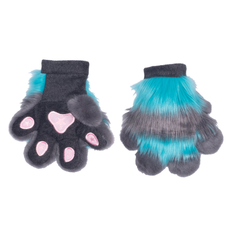Pawstar cheshire cat hand paws. Costume for alice in wonderland through the looking glass halloween.