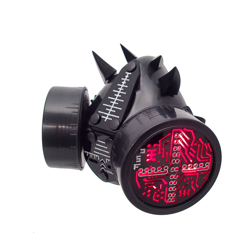 Headhunter Respirator (LED Options) - DarkStar Fusion  Cyber Respirators headhunter-respirator-led-options cyber, festival, rave DarkStar Fusion goth gothic cybergoth cyberpunk rave raver