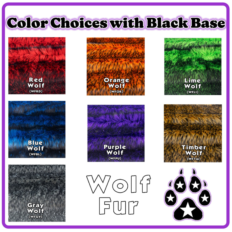 Wild Wolf Fur Vest - DarkStar Fusion  Vest wild-wolf-fur-vest cosplay, costume, furry, vest DarkStar Fusion goth gothic cybergoth cyberpunk rave raver